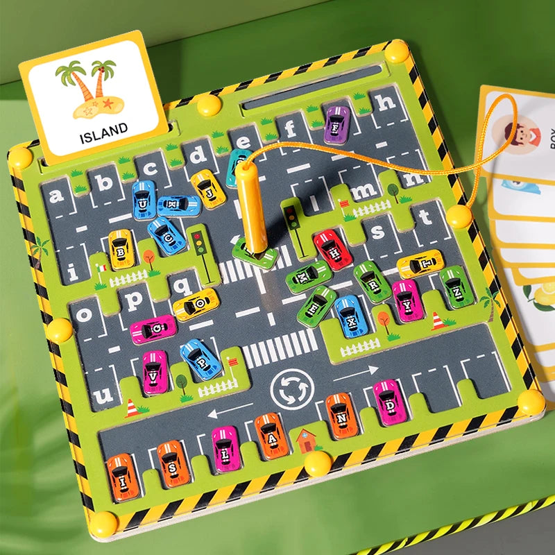 Buzzytots™ Montessori Magnetic Car Maze