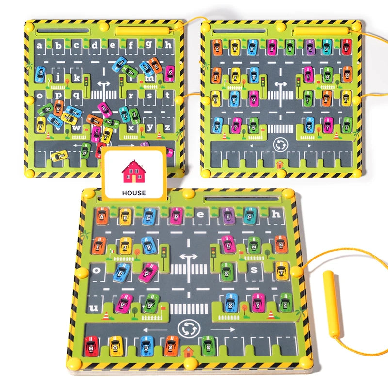 Buzzytots™ Montessori Magnetic Car Maze