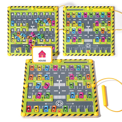 Buzzytots™ Montessori Magnetic Car Maze
