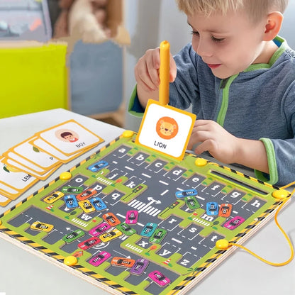 Buzzytots™ Montessori Magnetic Car Maze
