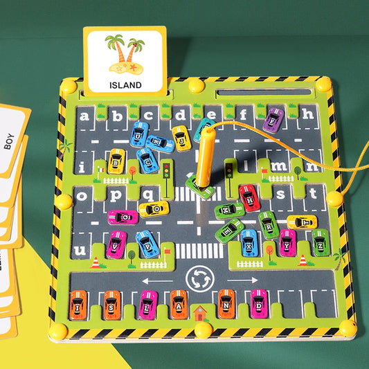 Buzzytots™ Montessori Magnetic Car Maze